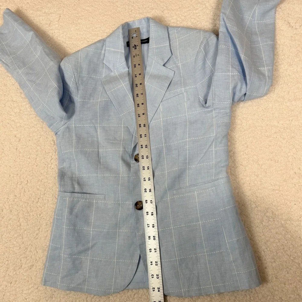 Brown Bowen & Company Youth 12-14 Linen Cotton Gentlemans Jacket Blue Blazer